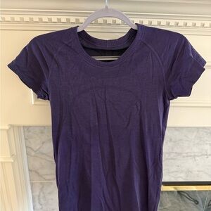 lululemon athletica Deep Purple Short Sleeve Tee